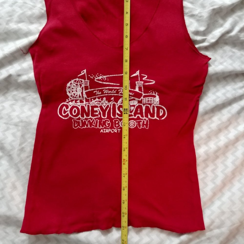 Vintage Womens 100%Cotton Fun Tank by Airport - Picture 3 of 8
